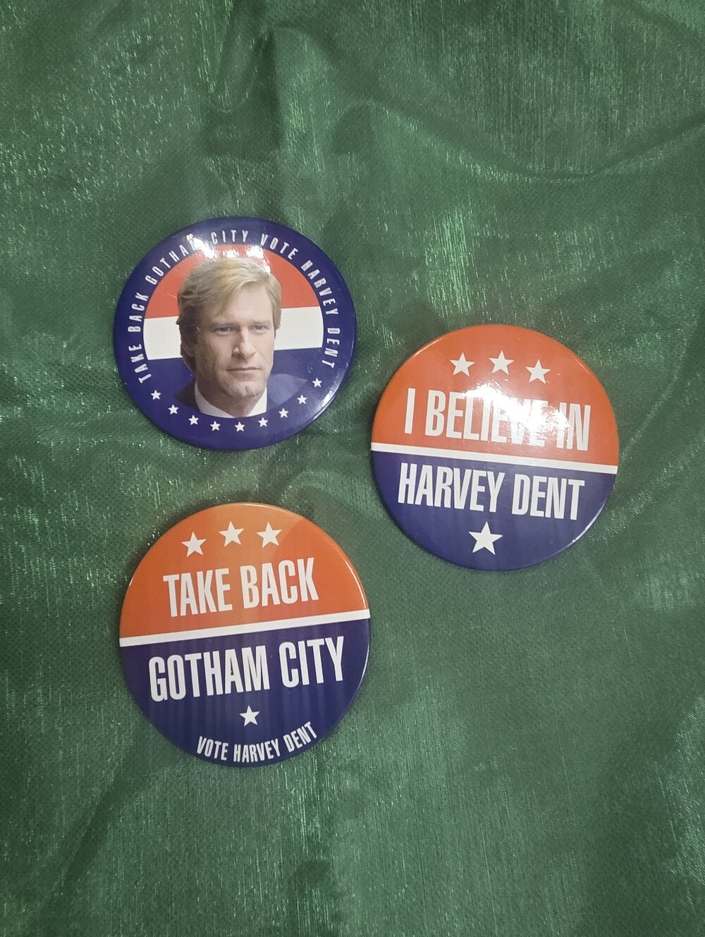 Harvey Dent Campaign Button Set - Political Pins The Dark Knight